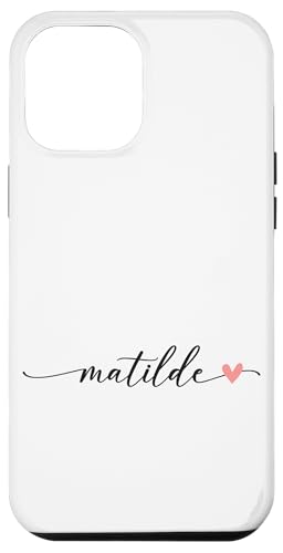 Matilde Name Vorname Kalligrafie Herzlinie Weiss Pastellrosa Hülle für iPhone 12 Pro Max Matilde Name Vorname Kalligrafie Herzlinie Weiss Pastellrosa Hülle für iPhone 12 Pro Max von Kalligrafie Personalisierte Vornamen