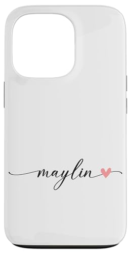 Maylin Name Vorname Kalligrafie Herzlinie Weiss Pastell Rosa Hülle für iPhone 13 Pro Maylin Name Vorname Kalligrafie Herzlinie Weiss Pastell Rosa Hülle für iPhone 13 Pro von Kalligrafie Personalisierte Vornamen