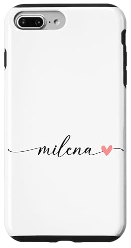 Milena Name Vorname Kalligrafie Herzlinie Weiss Pastell Rosa Hülle für iPhone 7 Plus/8 Plus Milena Name Vorname Kalligrafie Herzlinie Weiss Pastell Rosa Hülle für iPhone 7 Plus/8 Plus von Kalligrafie Personalisierte Vornamen
