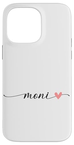 Moni Name Vorname Kalligrafie Herzlinie Weiss Pastell Rosa Hülle für iPhone 14 Pro Max Moni Name Vorname Kalligrafie Herzlinie Weiss Pastell Rosa Hülle für iPhone 14 Pro Max von Kalligrafie Personalisierte Vornamen