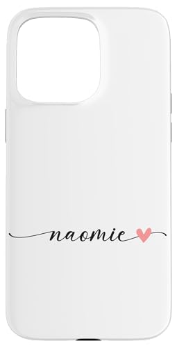 Naomie Name Vorname Kalligrafie Herzlinie Weiss Pastell Rosa Hülle für iPhone 15 Pro Max Naomie Name Vorname Kalligrafie Herzlinie Weiss Pastell Rosa Hülle für iPhone 15 Pro Max von Kalligrafie Personalisierte Vornamen