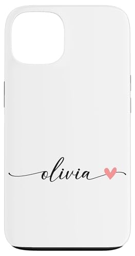 Olivia Name Vorname Kalligrafie Herzlinie Weiss Pastell Rosa Hülle für iPhone 13 Olivia Name Vorname Kalligrafie Herzlinie Weiss Pastell Rosa Hülle für iPhone 13 von Kalligrafie Personalisierte Vornamen
