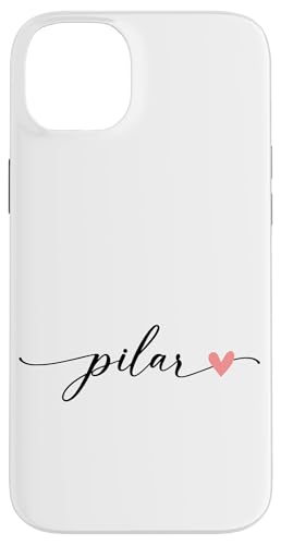 Pilar Name Vorname Kalligrafie Herzlinie Weiss Pastell Rosa Hülle für iPhone 14 Plus Pilar Name Vorname Kalligrafie Herzlinie Weiss Pastell Rosa Hülle für iPhone 14 Plus von Kalligrafie Personalisierte Vornamen