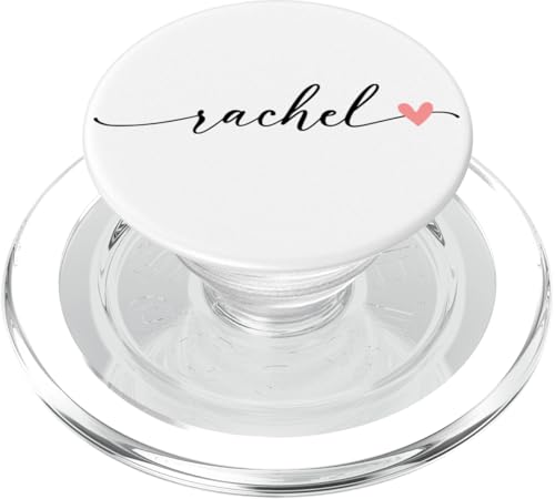 Rachel Name Vorname Kalligrafie Herzlinie Weiss Pastell Rosa PopSockets PopGrip für MagSafe Rachel Name Vorname Kalligrafie Herzlinie Weiss Pastell Rosa PopSockets PopGrip für MagSafe von Kalligrafie Personalisierte Vornamen