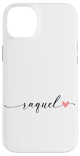 Raquel Name Vorname Kalligrafie Herzlinie Weiss Pastell Rosa Hülle für iPhone 14 Plus Raquel Name Vorname Kalligrafie Herzlinie Weiss Pastell Rosa Hülle für iPhone 14 Plus von Kalligrafie Personalisierte Vornamen