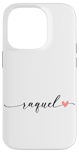 Raquel Name Vorname Kalligrafie Herzlinie Weiss Pastell Rosa Hülle für iPhone 14 Pro Raquel Name Vorname Kalligrafie Herzlinie Weiss Pastell Rosa Hülle für iPhone 14 Pro von Kalligrafie Personalisierte Vornamen