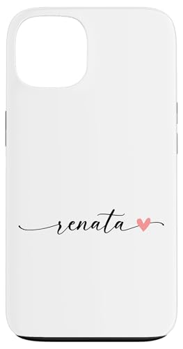 Renata Name Vorname Kalligrafie Herzlinie Weiss Pastell Rosa Hülle für iPhone 13 Renata Name Vorname Kalligrafie Herzlinie Weiss Pastell Rosa Hülle für iPhone 13 von Kalligrafie Personalisierte Vornamen