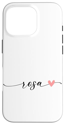 Rosa Name Vorname Kalligrafie Herzlinie Weiss Pastell Rosa Hülle für iPhone 16 Pro Rosa Name Vorname Kalligrafie Herzlinie Weiss Pastell Rosa Hülle für iPhone 16 Pro von Kalligrafie Personalisierte Vornamen