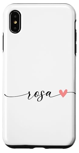Rosa Name Vorname Kalligrafie Herzlinie Weiss Pastell Rosa Hülle für iPhone XS Max Rosa Name Vorname Kalligrafie Herzlinie Weiss Pastell Rosa Hülle für iPhone XS Max von Kalligrafie Personalisierte Vornamen