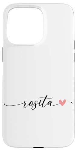 Rosita Name Vorname Kalligrafie Herzlinie Weiss Pastell Rosa Hülle für iPhone 15 Pro Max Rosita Name Vorname Kalligrafie Herzlinie Weiss Pastell Rosa Hülle für iPhone 15 Pro Max von Kalligrafie Personalisierte Vornamen