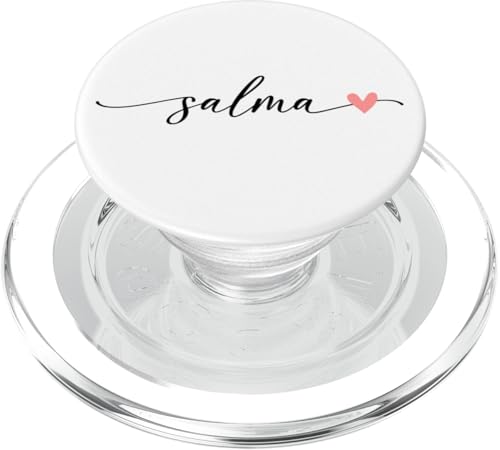 Salma Name Vorname Kalligrafie Herzlinie Weiss Pastell Rosa PopSockets PopGrip für MagSafe Salma Name Vorname Kalligrafie Herzlinie Weiss Pastell Rosa PopSockets PopGrip für MagSafe von Kalligrafie Personalisierte Vornamen