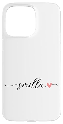Smilla Name Vorname Kalligrafie Herzlinie Weiss Pastell Rosa Hülle für iPhone 15 Pro Max Smilla Name Vorname Kalligrafie Herzlinie Weiss Pastell Rosa Hülle für iPhone 15 Pro Max von Kalligrafie Personalisierte Vornamen