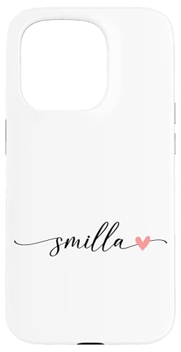 Smilla Name Vorname Kalligrafie Herzlinie Weiss Pastell Rosa Hülle für iPhone 15 Pro Smilla Name Vorname Kalligrafie Herzlinie Weiss Pastell Rosa Hülle für iPhone 15 Pro von Kalligrafie Personalisierte Vornamen
