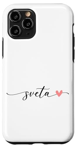 Sveta Name Vorname Kalligrafie Herzlinie Weiss Pastell Rosa Hülle für iPhone 11 Pro Sveta Name Vorname Kalligrafie Herzlinie Weiss Pastell Rosa Hülle für iPhone 11 Pro von Kalligrafie Personalisierte Vornamen