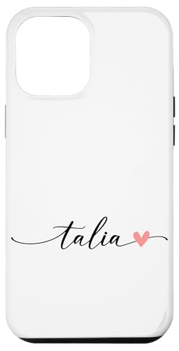 Talia Name Vorname Kalligrafie Herzlinie Weiss Pastell Rosa Hülle für iPhone 12 Pro Max Talia Name Vorname Kalligrafie Herzlinie Weiss Pastell Rosa Hülle für iPhone 12 Pro Max von Kalligrafie Personalisierte Vornamen