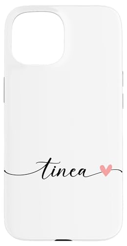 Tinea Name Vorname Kalligrafie Herzlinie Weiss Pastell Rosa Hülle für iPhone 15 Tinea Name Vorname Kalligrafie Herzlinie Weiss Pastell Rosa Hülle für iPhone 15 von Kalligrafie Personalisierte Vornamen