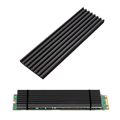Aluminium-Kühlkörper-2Pack Kalolary-Kühler-Chipset Kühlkörper-Kühlfinne mit Wärmeleitpad für NVME NGFF M.2 2280 PCIE-SSD, DIY-Laptop-PC-Speicher-Kühlkörper von Kalolary