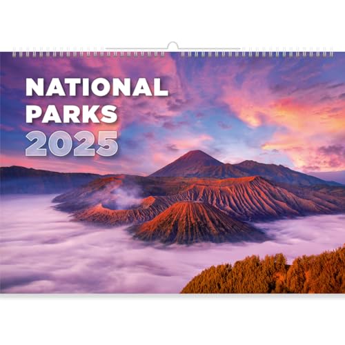 KALPA Nationalpark Kalender 2024, 12-Monats-Wandkalender mit atemberaubenden Landschaften auf umweltfreundlichem FSC-zertifiziertem Papier, Monatlicher Fotokalender im Querformat (31,5 x 45 cm) von Kalpa