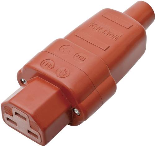 Kalthoff 444001 Warmgeräte-Steckverbinder 444 Buchse, gerade Gesamtpolzahl: 2 + PE 16A Rot 1St. Kalthoff 444001 Warmgeräte-Steckverbinder 444 Buchse, gerade Gesamtpolzahl: 2 + PE 16A Rot 1St. von Kalthoff