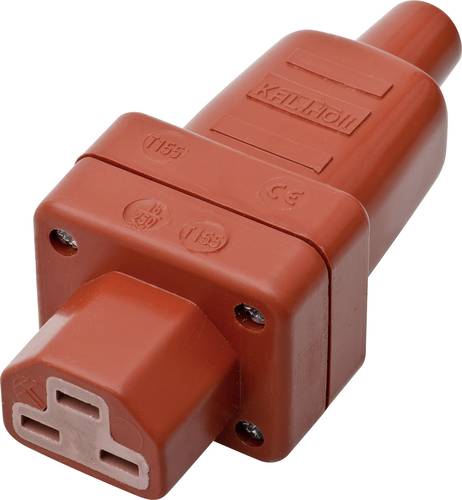 Kalthoff 444007 Warmgeräte-Steckverbinder 444 Buchse, gerade Gesamtpolzahl: 2 + PE 16A Rot 1St. Kalthoff 444007 Warmgeräte-Steckverbinder 444 Buchse, gerade Gesamtpolzahl: 2 + PE 16A Rot 1St. von Kalthoff