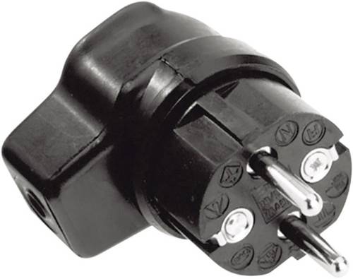 Kalthoff 919171 Schutzkontakt-Winkelstecker Gummi 250V Schwarz IP44 von Kalthoff