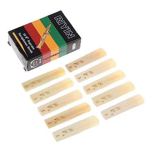 10-teiliges Saxophon-Set mit Stärke 1,5, 2,0, 2,5, 3,5, für Sopransaxophon, Holzblaszubehör, Ersatz 10-teiliges Saxophon-Set mit Stärke 1,5, 2,0, 2,5, 3,5, für Sopransaxophon, Holzblaszubehör, Ersatz von Kalttoy