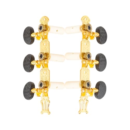 2 Stück 3L3R Professionelle Gitarren-Stimmtasten, Stimmwirbel, Mechanikkopf, Kupfer, klassische Gitarrenknöpfe, Saiten-Stimmgerät, einfach zu bedienen von Kalttoy
