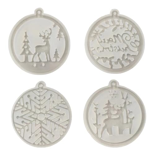 4 einzigartige Weihnachts-Schlüsselanhänger, Sylish-Schlüsselanhänger, Anhänger, Taschen, Dekorationen, Form für Bastelliebhaber von Kalttoy