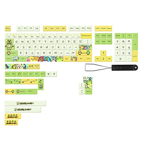 Cartoon Personalisierte Tastenkappe PBT Farbstoffsublimation Profil XDA 135 Tasten Schalter DIY Für Mechanische Tastatur Zubehör Cartoon Tastenkappen von Kalttoy