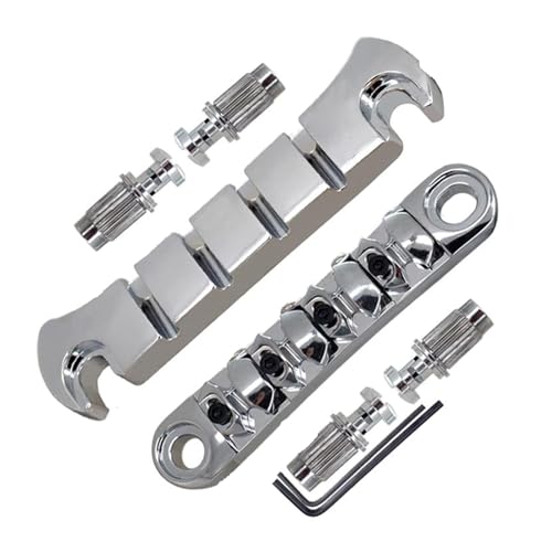 Guitar Tune O-Matic Roller Saddles Bridge With Wrench Set Replacement Parts LP 4 String Electric Guitar Bridge Guitar Tune O-Matic Roller Saddles Bridge With Wrench Set Replacement Parts LP 4 String Electric Guitar Bridge von Kalttoy