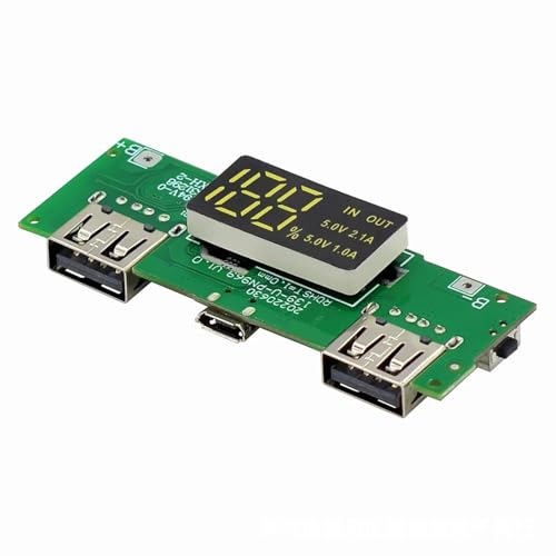 Kalttoy 18650 Mobile Power Charging Board Double USB Output 5V 2A 1A/5V 2.4A For Projects With Display Safe Protections Kalttoy 18650 Mobile Power Charging Board Double USB Output 5V 2A 1A/5V 2.4A For Projects With Display Safe Protections von Kalttoy