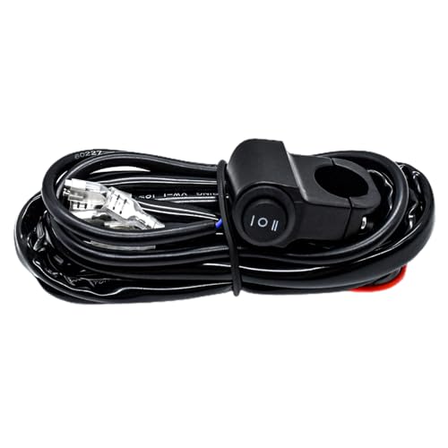 Kalttoy ATV Auto LED Arbeitsleuchte Nebelscheinwerfer Kabelbaum Motorrad Scheinwerfer Scheinwerfer Draht Kabel Power On Off von Kalttoy