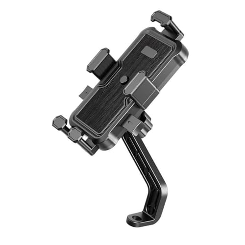 Kalttoy Motorrad-Lenker/Rückansicht montierte Handy-Wiegen, Roller, Fahrrad, stoßfest, Ständer, Halterung, 360 Grad drehbar Kalttoy Motorrad-Lenker/Rückansicht montierte Handy-Wiegen, Roller, Fahrrad, stoßfest, Ständer, Halterung, 360 Grad drehbar von Kalttoy