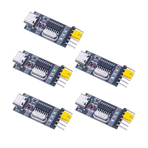 USB-auf-Seriellen-Modul-CH340G-Modul-Adapterplatine, USB-auf-Seriell-Port-Modul zum Herunterladen von Mikrocontrollern, 5 Stück USB-auf-Seriellen-Modul-CH340G-Modul-Adapterplatine, USB-auf-Seriell-Port-Modul zum Herunterladen von Mikrocontrollern, 5 Stück von Kalttoy