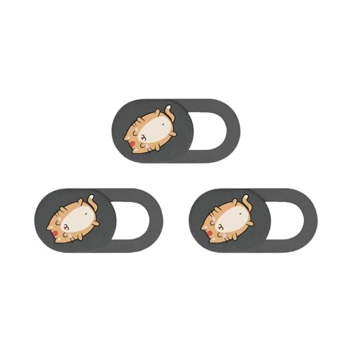 Webcam-Abdeckungen, Cartoon-Kätzchen-Kamera-Abdeckungen für Laptop, PC, Handy, Webkamera, Sichtschutz, Aufkleber, 3 Stück Webcam-Abdeckungen, Cartoon-Kätzchen-Kamera-Abdeckungen für Laptop, PC, Handy, Webkamera, Sichtschutz, Aufkleber, 3 Stück von Kalttoy