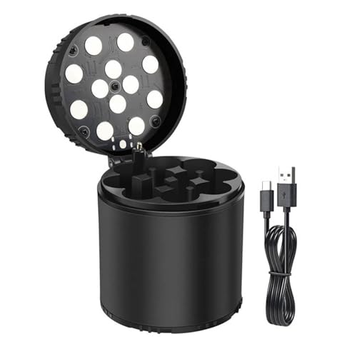 Wiederaufladbare 3-A-Lithium-Batterien, Ladeadapter, LED-Anzeigen, Ladebox mit LED-Anzeigen für Taschenlampen von Kalttoy