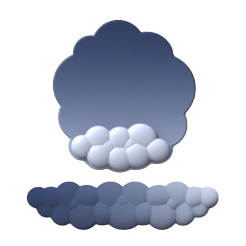 Wolkenförmige Handgelenkauflage, bunt, PU, weicher Memory-Schaum, Matte für Gaming-Mauspad Wolkenförmige Handgelenkauflage, bunt, PU, weicher Memory-Schaum, Matte für Gaming-Mauspad von Kalttoy