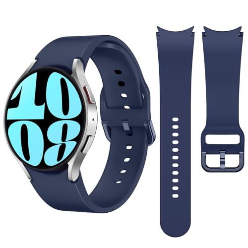 Kamita Ersatzarmbänder Kompatibel mit Samsung Galaxy Watch 7 6 5 4, 20mm Weiches Silikonband für Galaxy Watch 6 Classic/Watch FE 2024, Wasserdichte Sportarmband Uhrenarmband für Damen Herren (Blau) Kamita Ersatzarmbänder Kompatibel mit Samsung Galaxy Watch 7 6 5 4, 20mm Weiches Silikonband für Galaxy Watch 6 Classic/Watch FE 2024, Wasserdichte Sportarmband Uhrenarmband für Damen Herren (Blau) von Kamita