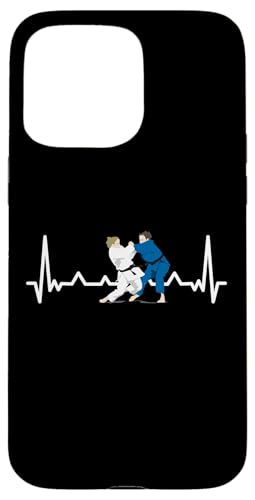 Herzschlag Judo Judoka Karate Taekwondo Aikido Ju-Jutsu fun Hülle für iPhone 15 Pro Max von Kampfsport Sport und Freizeit Training Geschenke