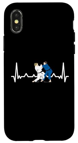 Herzschlag Judo Judoka Karate Taekwondo Aikido Ju-Jutsu fun Hülle für iPhone X/XS Herzschlag Judo Judoka Karate Taekwondo Aikido Ju-Jutsu fun Hülle für iPhone X/XS von Kampfsport Sport und Freizeit Training Geschenke