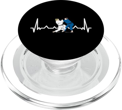 Herzschlag Judo Judoka Karate Taekwondo Aikido Ju-Jutsu fun PopSockets PopGrip für MagSafe Herzschlag Judo Judoka Karate Taekwondo Aikido Ju-Jutsu fun PopSockets PopGrip für MagSafe von Kampfsport Sport und Freizeit Training Geschenke