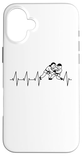 Judoka Taekwondo Karate Aikido Ju-Jutsu Herzschlag Judo Hülle für iPhone 16 Plus von Kampfsport Sport und Freizeit Training Geschenke