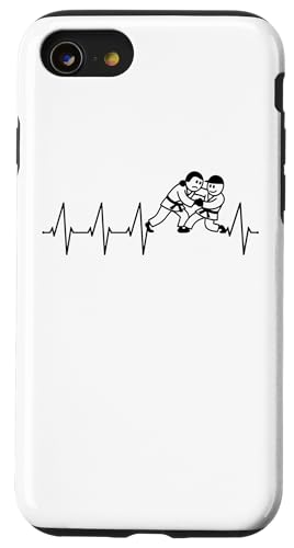 Judoka Taekwondo Karate Aikido Ju-Jutsu Herzschlag Judo Hülle für iPhone SE (2020) / 7 / 8 von Kampfsport Sport und Freizeit Training Geschenke