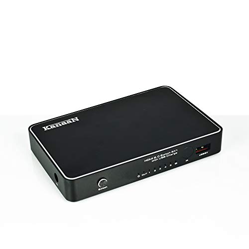 KanaaN HDMI 2.0 Switch 5x1 | Unterstützt 4K 3D HDMI 2.0 HDCP 2.2 | Für DVD- oder Blu-ray-Player, Xbox, Playstation, Wii, PC etc. | USB-Charger | Inklusive Fernbedienung KanaaN HDMI 2.0 Switch 5x1 | Unterstützt 4K 3D HDMI 2.0 HDCP 2.2 | Für DVD- oder Blu-ray-Player, Xbox, Playstation, Wii, PC etc. | USB-Charger | Inklusive Fernbedienung von KanaaN