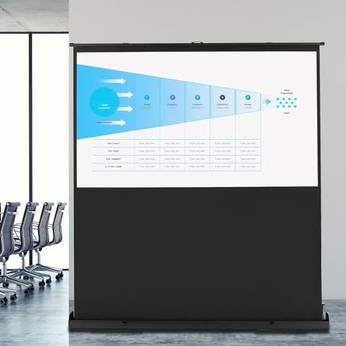 80 Zoll Projektionsleinwand Tragbarer Beamer Leinwand Projektion Leinwand Mit Stand Boden Projector Screen Schnelles, Für Heimkino Camping Und Freizeitveranstaltungen 4K und 8K 80 Zoll Projektionsleinwand Tragbarer Beamer Leinwand Projektion Leinwand Mit Stand Boden Projector Screen Schnelles, Für Heimkino Camping Und Freizeitveranstaltungen 4K und 8K von Kanbihao