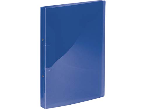 Kangaro Ringbuch, Format A4, 2 Ringe O-Mechanik, Kapazität 25mm, Material PP, Farbe blau transparent von Kangaro