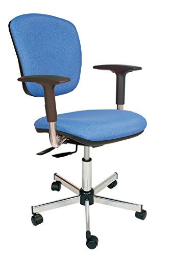 Kango 4DL40GBLR30505 Asynchronous Chair, Chrome 5-Branch Reinforced Base with Heavy-Duty Nylon Casters von Kango