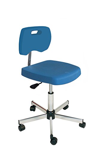 Kango 7NG35GBLR00512 Adjustable Chair, Chrome 5-Branch Reinforced Base with Heavy-Duty Nylon Casters von Kango