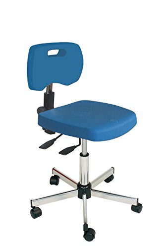 Kango 7NG40GBLR00512 Asynchronous Chair, Chrome 5-Branch Reinforced Base with Heavy-Duty Nylon Casters von Kango