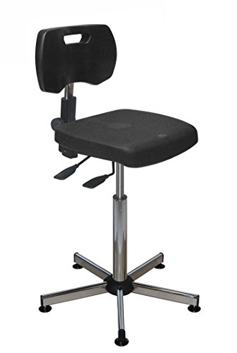 Kango 7NG40GHLP00905 Asynchronous Chair, Chrome 5-Branch Reinforced Base with Articulated Glides von Kango